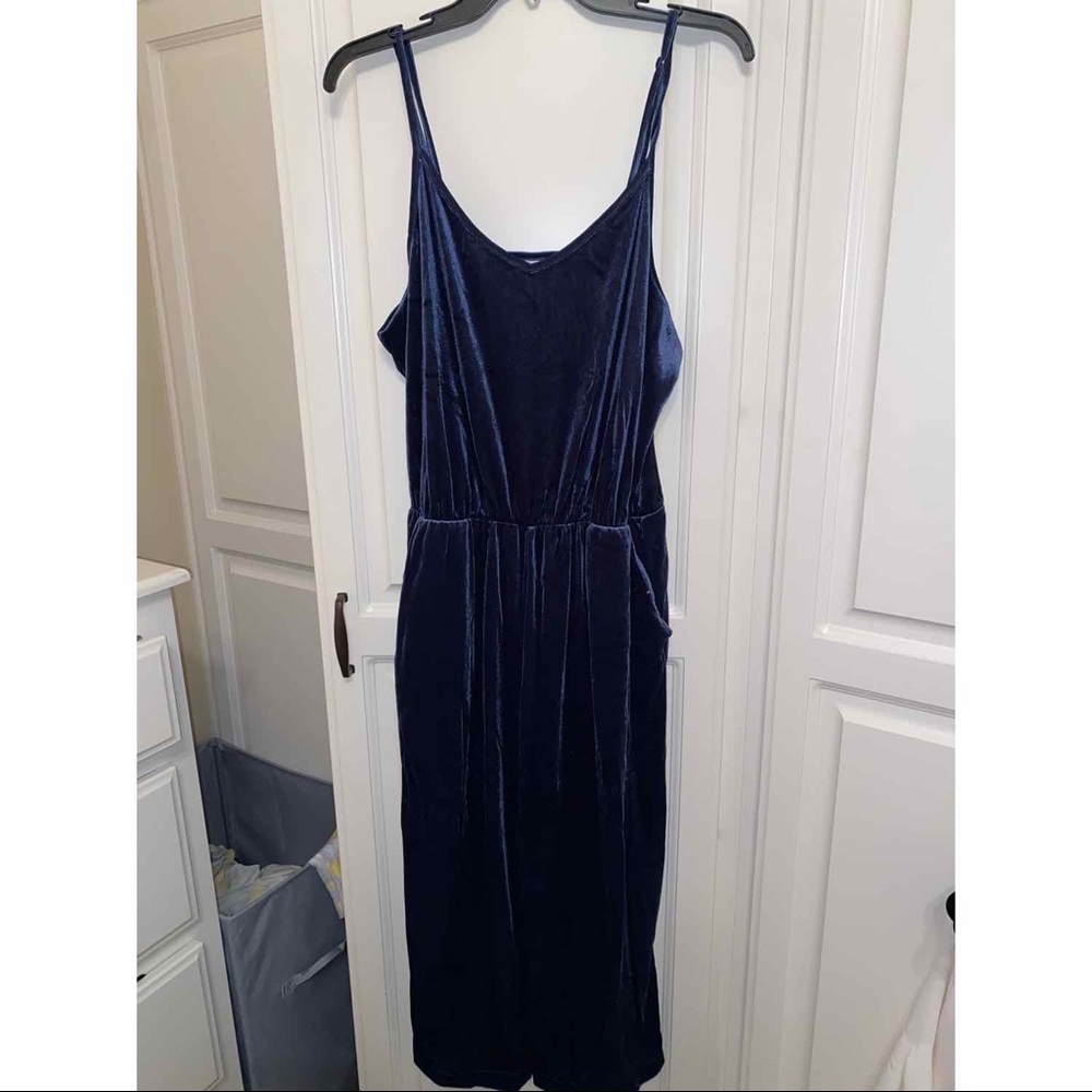 Velvet Blue Jumpsuit